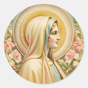 Rond Sticker Virgin Mary