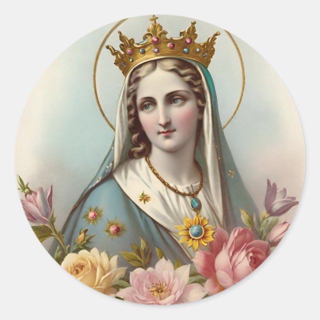 Rond Sticker Virgin Mary (Devant)
