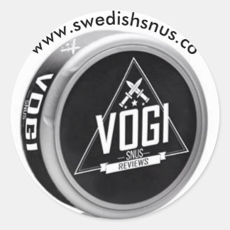 Rond Sticker Vogi Snus