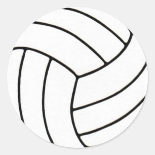 Rond Sticker Volleyball