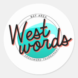 Rond Sticker Westwords (feuille de 6)