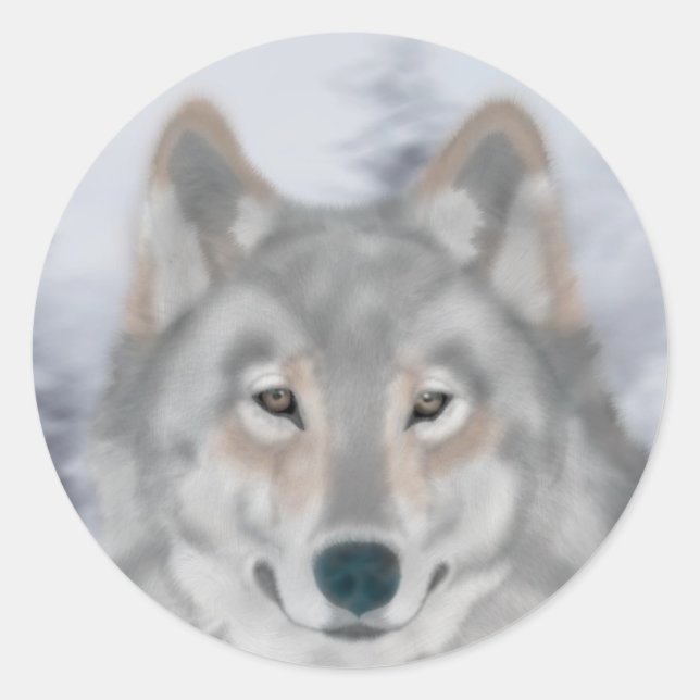 Rond Sticker Wolf (Devant)