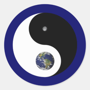 Rond Sticker Yin et Yang