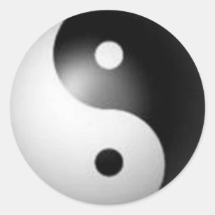 Rond Sticker Yin & Yang