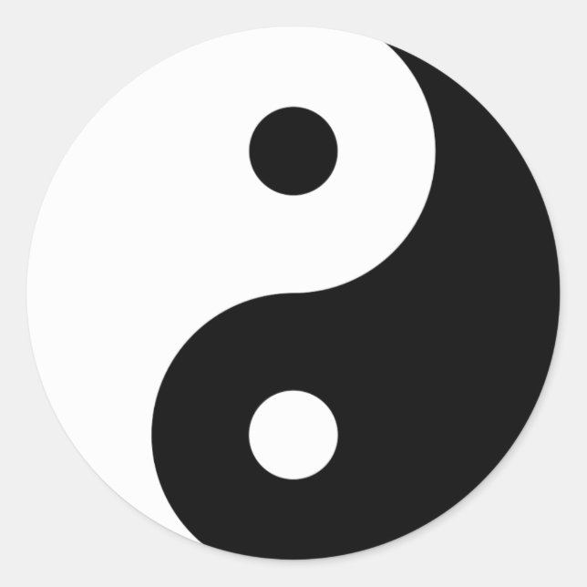 Rond Sticker Yin Yang (Devant)