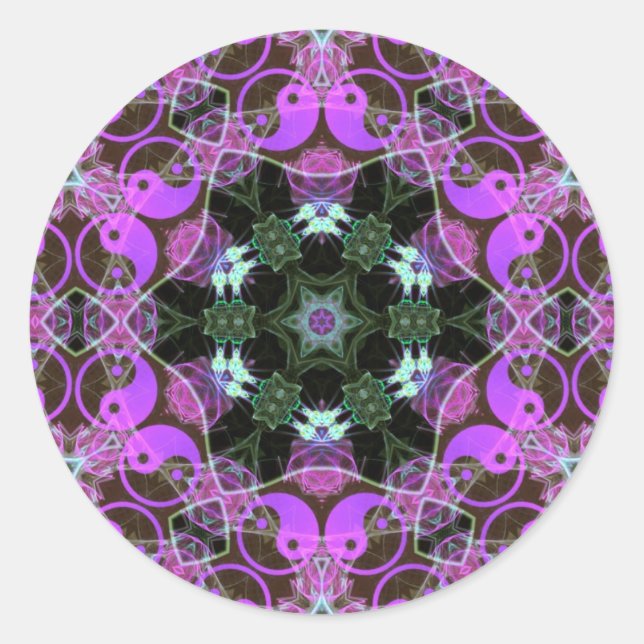 Rond Sticker YinYang Hexagon (Devant)