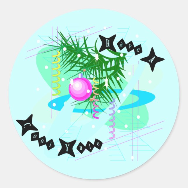 Rond Sticker Yule cool (Devant)