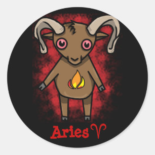 Rond Sticker Zodiac Aries !