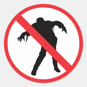 Rond Sticker Zombie