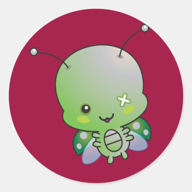 Rond Sticker Zombie Ladybug (Devant)