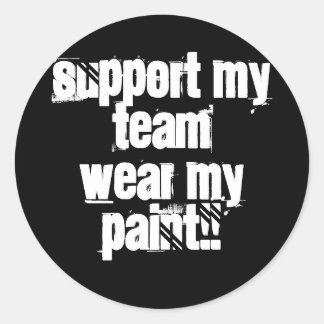 Rond Support Mon Team Paintball Sticker