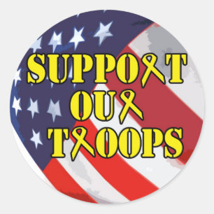 Rond Support Notre Sticker Pour Troupes