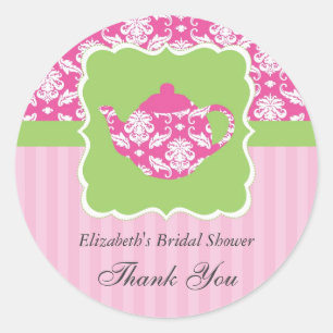 Rond Tea Pot Favoriser Sticker