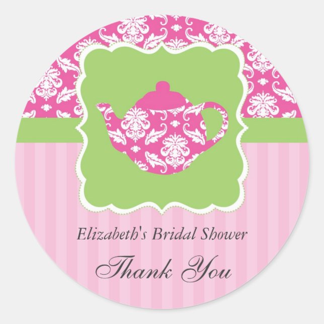Rond Tea Pot Favoriser Sticker (Devant)