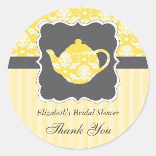 Rond Tea Pot Favoriser Sticker