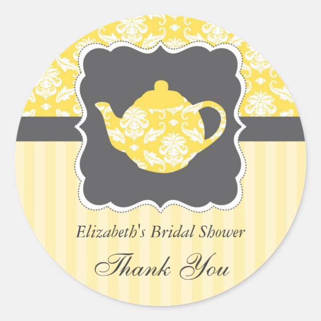 Rond Tea Pot Favoriser Sticker (Devant)