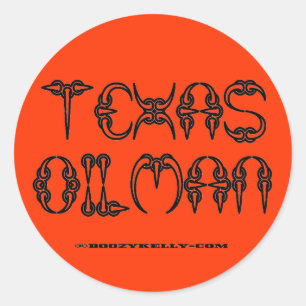 Rond Texas Oilman, Sticker pour champs d'huile, Rognons