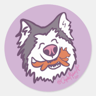 Rond The happiest hoosker round sticker sheet