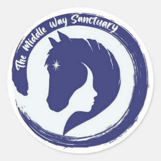 Rond The Middle Way Logo Sticker