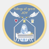 Tidings de grande joie Sticker de la Nativité