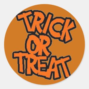 Rond Trick or Treat - Sticker d'Halloween