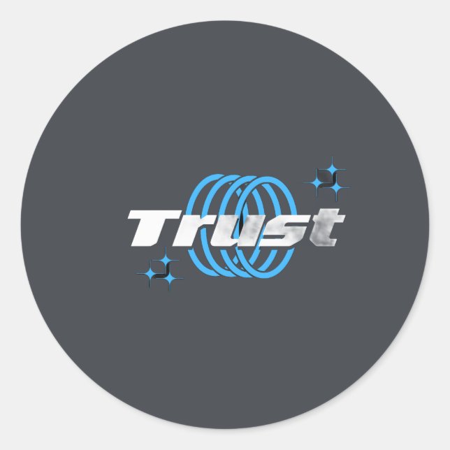 Rond Trust – Minimal Round Sticker (Devant)