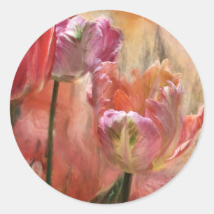 Rond Tulipes - Couleurs De L'Amour Art Sticker