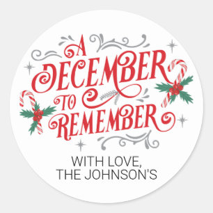 Rond Un décembre à retenir, Sticker personnalisé