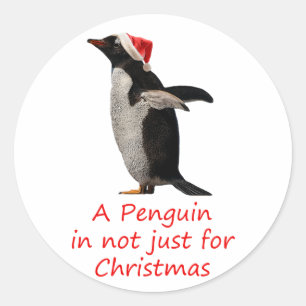 Rond Un pingouin n'est pas seulement pour Sticker de No