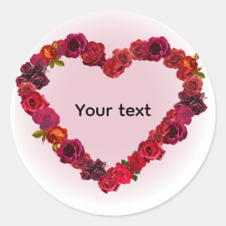 Rond Valentine's day sticker 