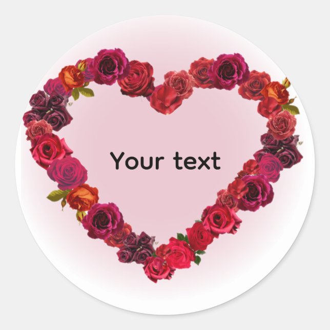 Rond Valentine's day sticker  (Devant)