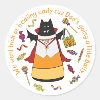 Rond Vampire Bat - Sticker Corny Candy