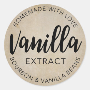 Rond Vanilla Extract VE001_04rd Classic Round Sticker