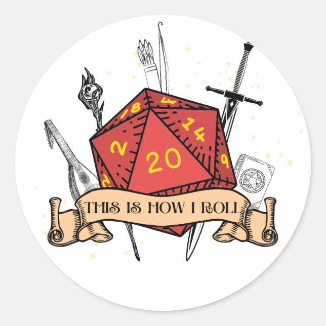 Rond Voici Comment je roule Sticker (Devant)