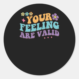 Rond Votre Sentiment D'Être Un Sticker Valide