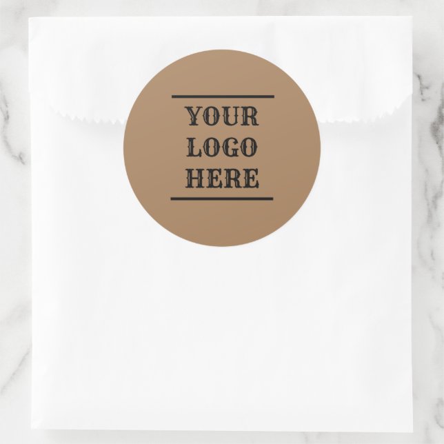 Rond Votre Sticker Logo Ici (Sac)