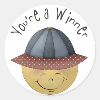 Rond "Vous êtes un Sticker gagnant