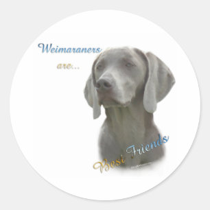 Rond Weimeraner Best Friend 2 - Sticker