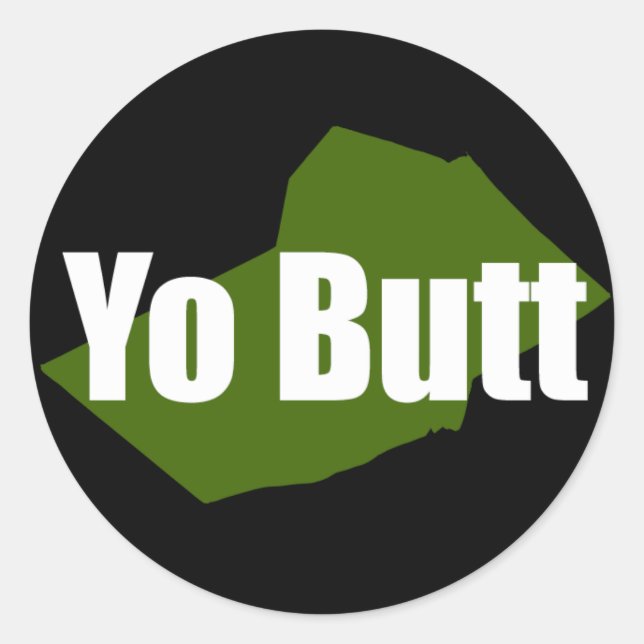 Rond Yo Butt - Sticker Skook (Devant)