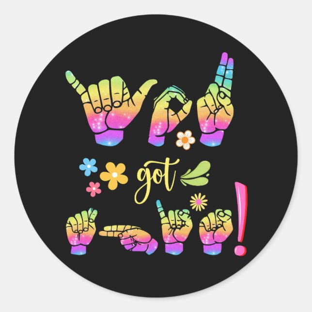 Rond "You Got This – Sign It. Own It." Sticker (Devant)