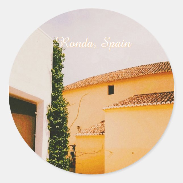 Ronda, Malaga, Spain Classic Round Sticker (Front)