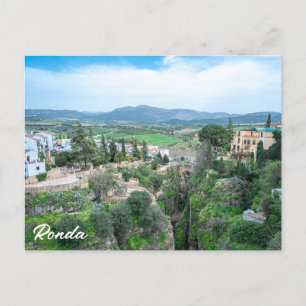 Ronda old town in Andalusia, Spain Postcard