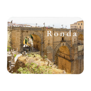 Ronda. View of the Bridge of Puente Nuevo. Magnet