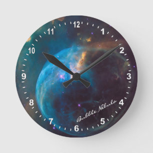 Ronde Astronomie & Horloge nébuleuse à bulles, Hubble /