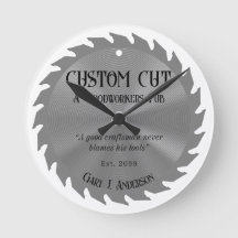 Bois de menuisier scie Lame PubWall Horloge