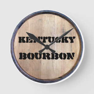 RONDE BOURBON BARREL LID (FAUX) KENTUCKY HORLOGE