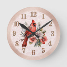 Cadran Cardinal Couleur Rouge Clair Horloge