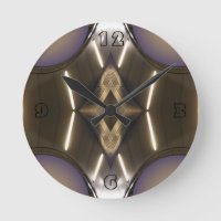 Chrome moderniste Contemporain horloge concepteur