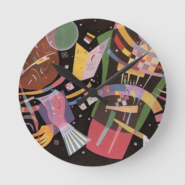 Ronde Composition Kandinsky X Horloge (Recto)