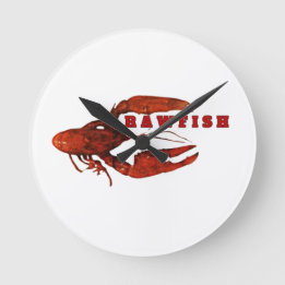 Ronde Crawfish Wall Horloge